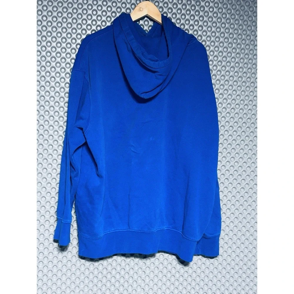 Polo Ralph Lauren Big Pony Hoodie Men's 3XLB Royal Blue 3 On Sleeve Fleece VTG